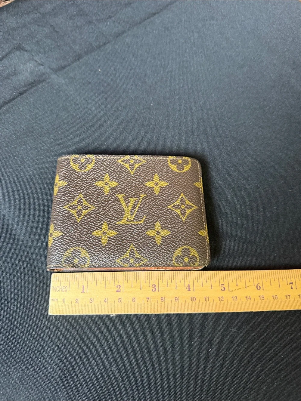 Louis Vuitton Brown & Gold Monogram Bifold Wallet